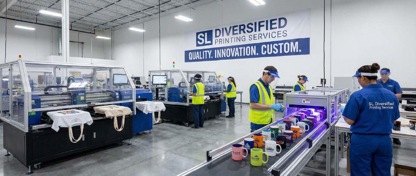 Boutique diversified printing services facility