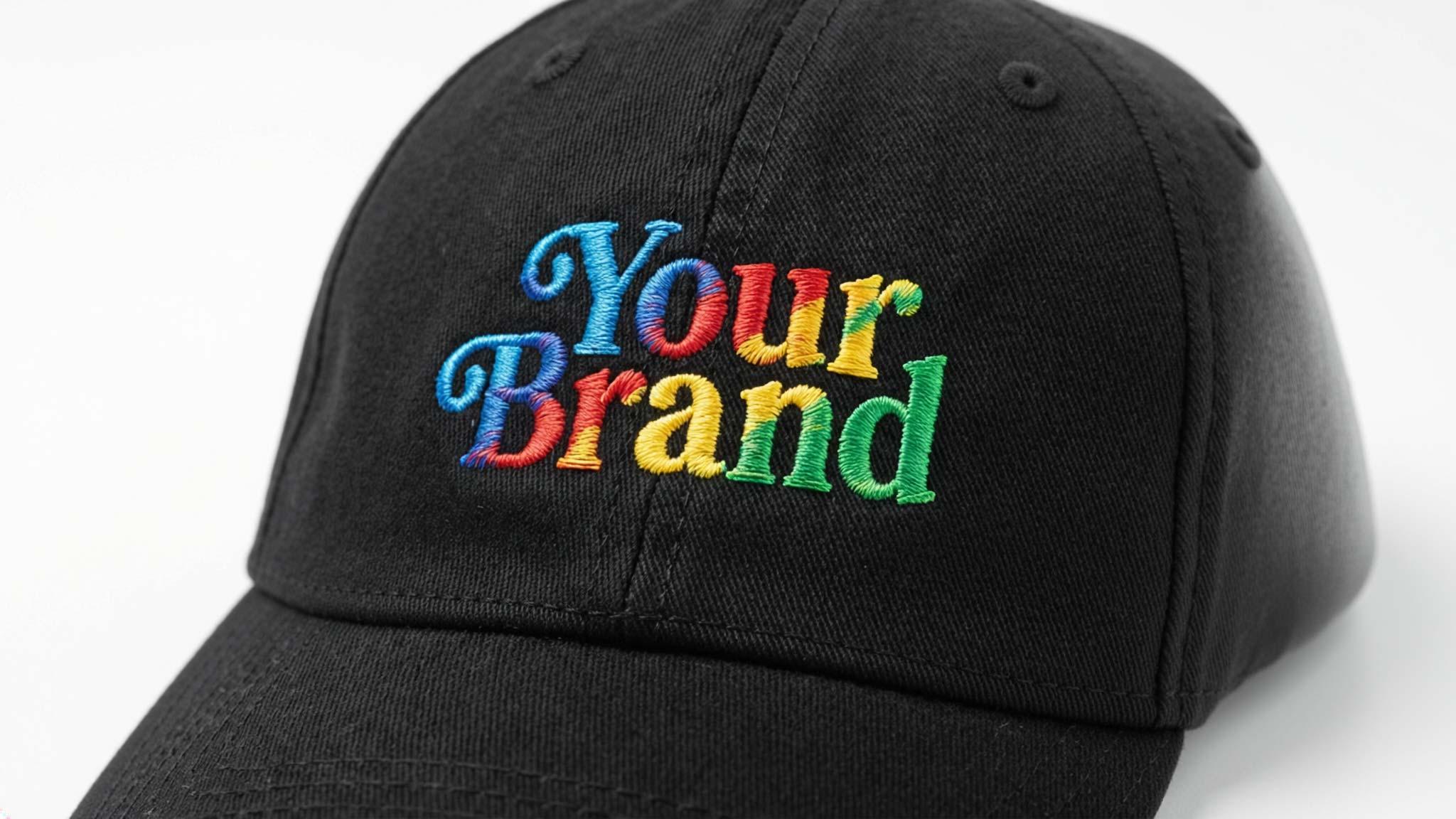 Custom embroidered dad hat with logo by SL Diversified Printing custom embroidered hats Diversified Printing Services  Rush order hats Rush order custom bags
