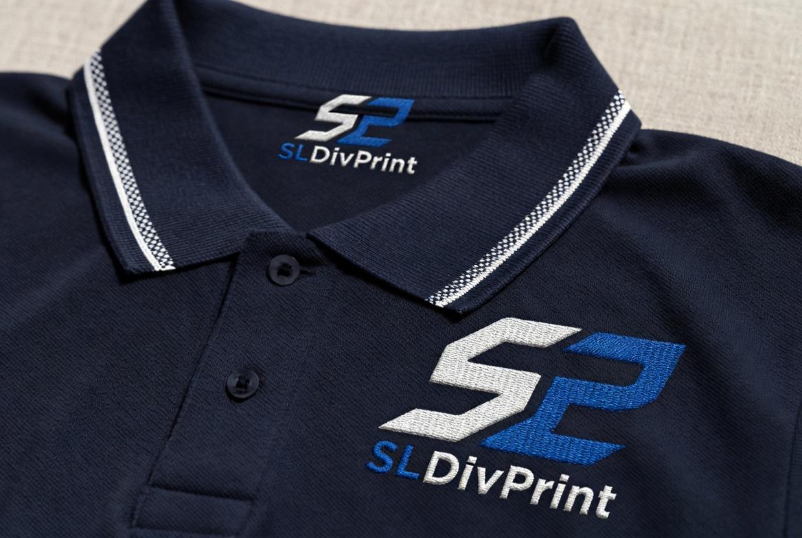 Embroidery Apparel Services Premium Stitch detail on polo shirt apparel branding services custom screen printing apparel DTG apparel printing embroidery apparel services dye sublimation apparel rush apparel branding branded promotional apparel corporate apparel branding event apparel printing custom t shirt branding