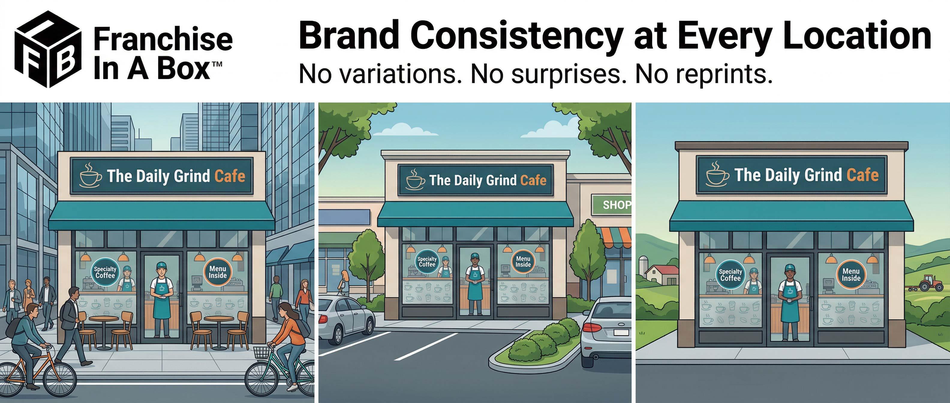 Franchise Brand Consistency | SL Diversified Printing Franchise brand consistency across multiple locations using franchise in a box