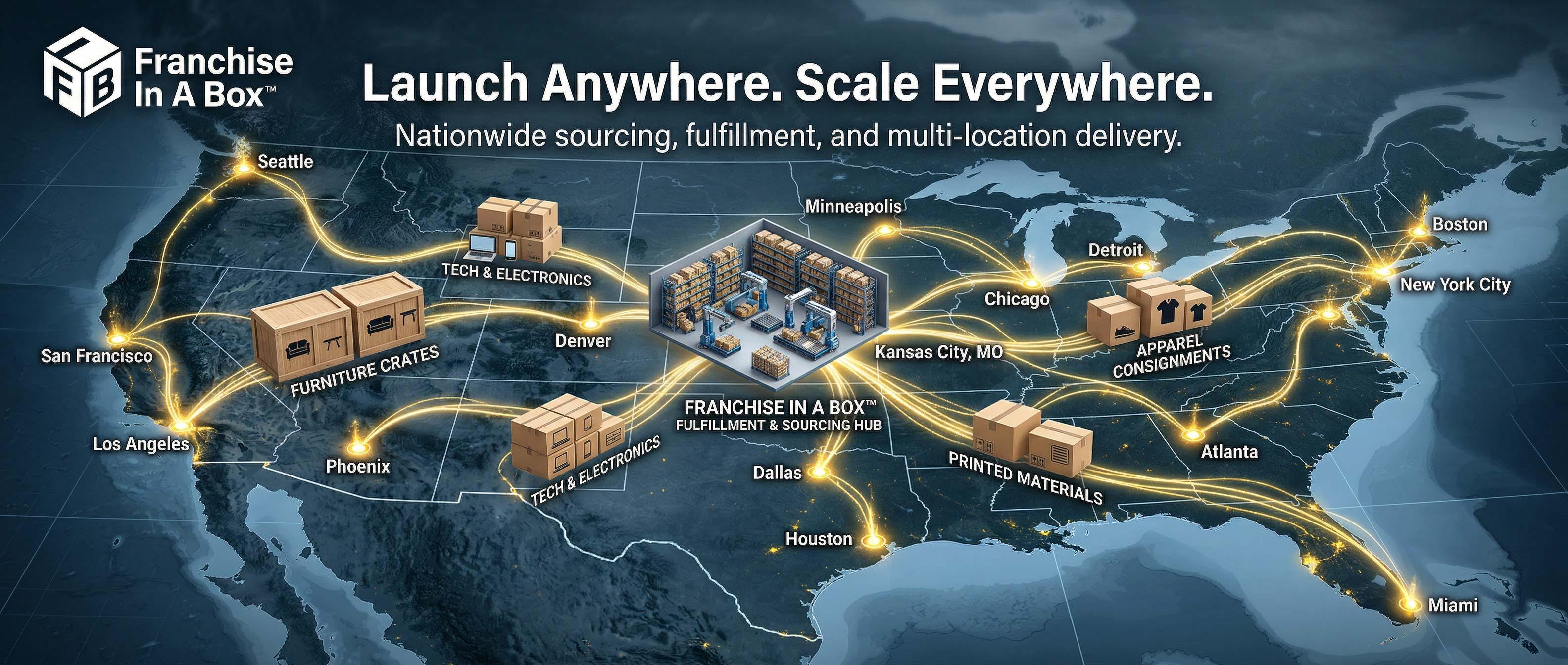 Nationwide Franchise Launch Partner | SL Diversified Printing Nationwide franchise launch sourcing fulfillment and delivery