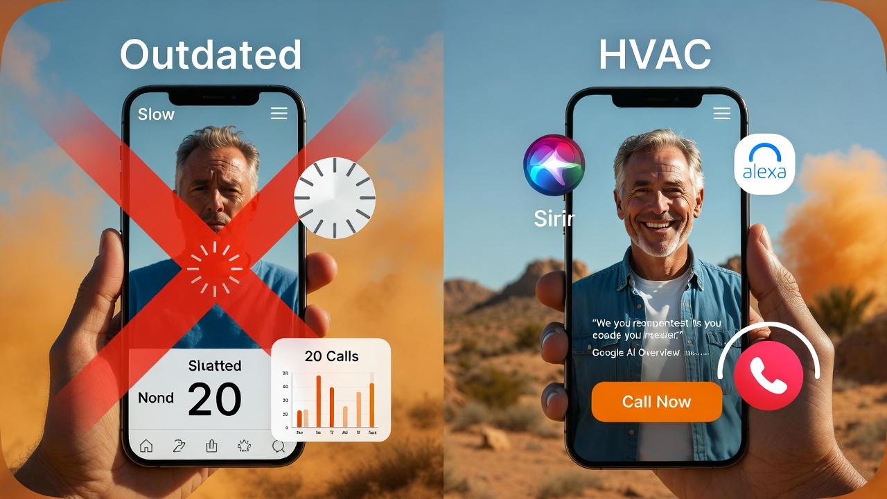 How Phoenix HVAC Voice Search Optimization Before and After. emergency hvac near me, hvac website redesign phoenix, hvac seo phoenix, scottsdale hvac company marketing, hvac local seo services, hvac ai overviews strategy, hvac answer engine optimization, hvac generative engine optimization, hvac google business profile optimization, hvac schema markup