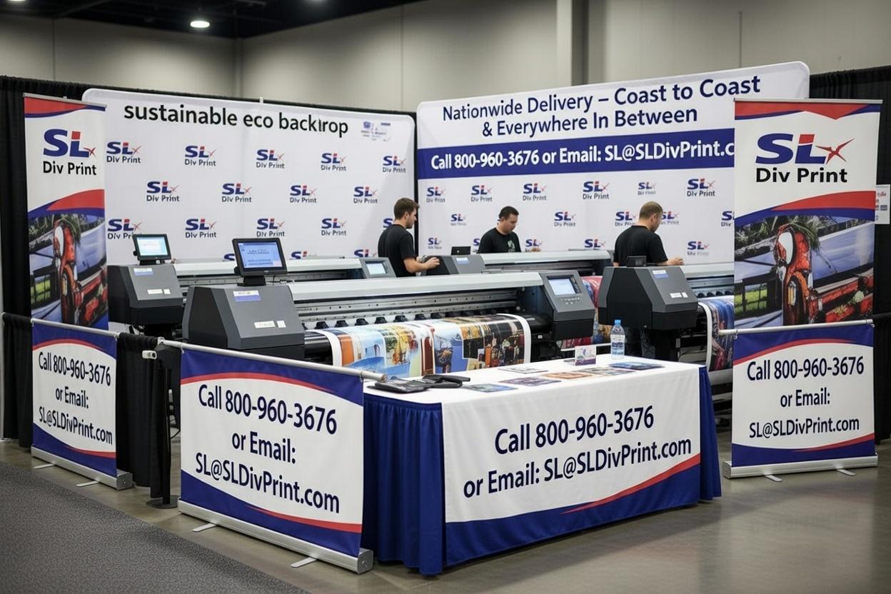 rush order production of trade show backdrops and banners step and repeat banner 2026 merch trends trade show giveaways trade show displays top trade show booth giveaways trade show merch that lands deals Diversified Printing Services rush order promo products custom rush order products trade show trends 2026