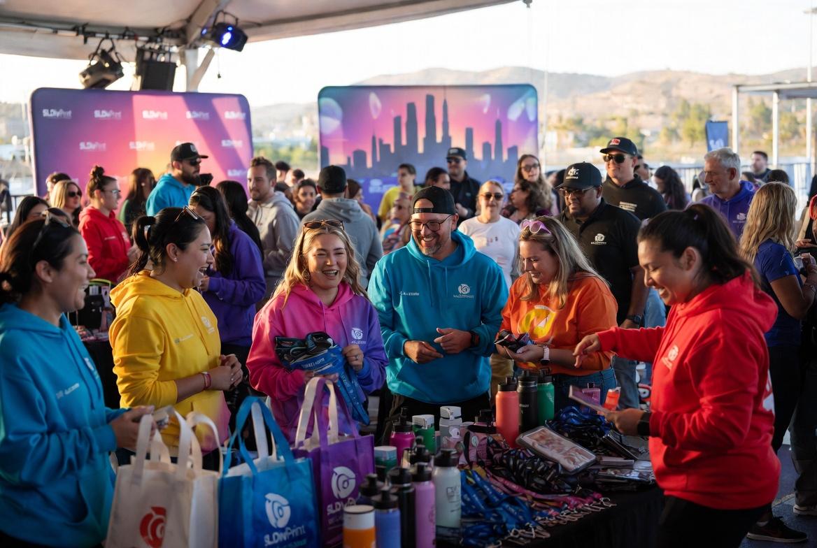 SLDivPrint Festival Hero Banner Rush Printing Experts | SL Diversified Printing rush printing custom apparel promotional products hero banner branding services Custom apparel screen printing apparel DTG apparel printing embroidery apparel services dye sublimation apparel Rush Apparel branding branded promotional apparel corporate apparel branding event apparel printing custom t shirt branding marketing swag promotional products benefits9