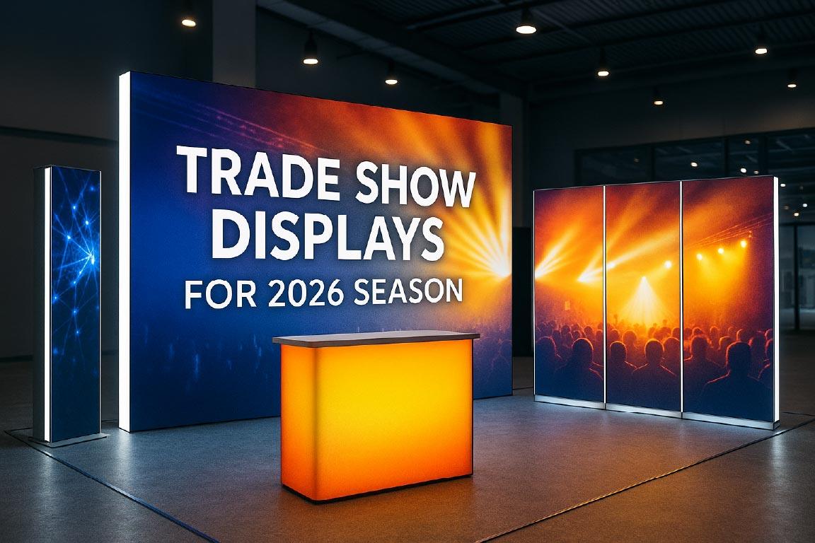 SLDivPrint Trade Show Displays For 2026 | SL Diversified Printing trade show displays save time with modular portable booth setup diversified printing services rush order trade show displays interactive trade show exhibits custom trade show booths rush printing trade show graphics 10x10 trade show displays