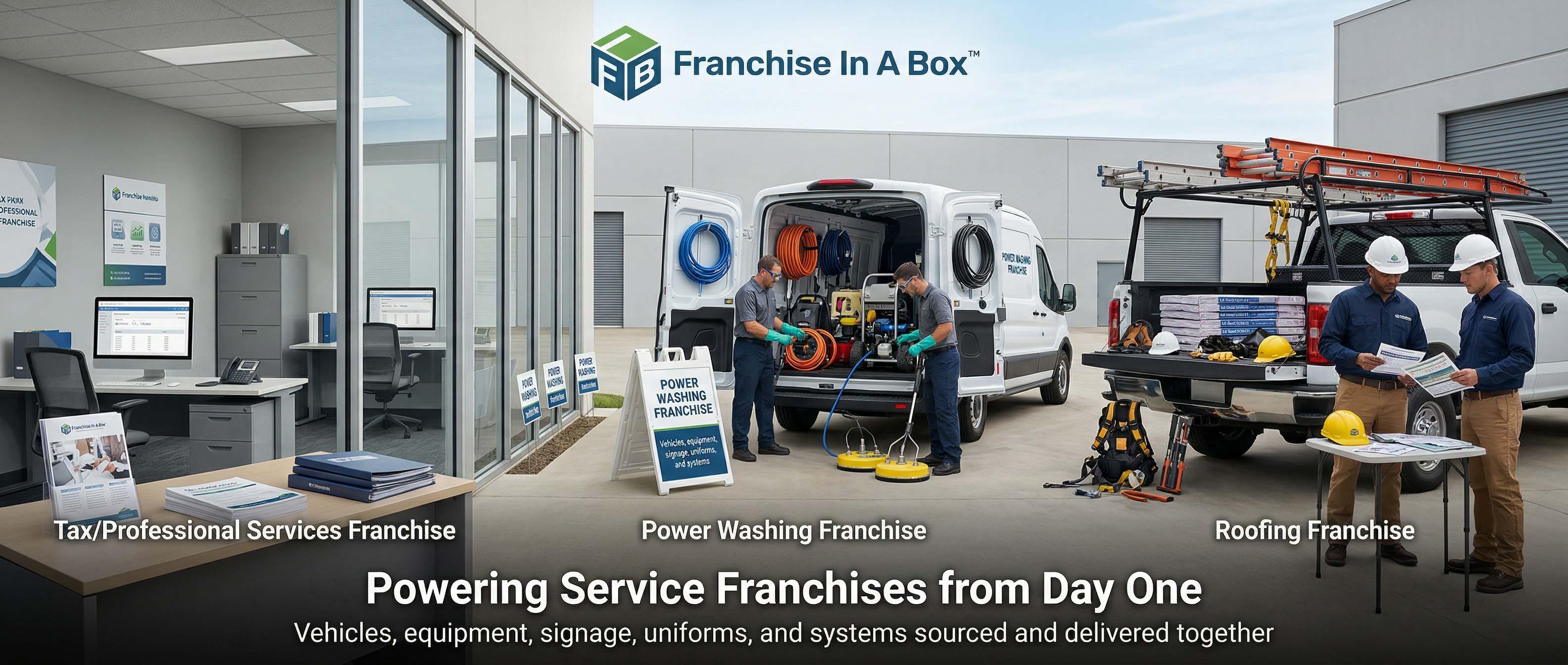 Service Franchise Launch Solutions | SL Diversified Printing Service franchise launch solutions for tax power washing and roofing franchises