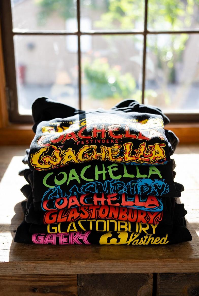 Stack of RUSH Custom Screen Printing festival hoodies Rush Custom Screen Printing Custom Apparel Printing Nationwide Screen Printing Bulk T Shirt Printing Event Screen Printing Fast Turnaround Screen Printing Custom T Shirt Printing Screen Printing Services Rush T Shirt Orders Promotional Products for Events