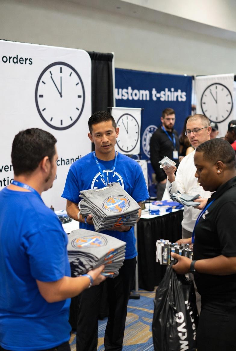 rush custom t shirts trade show booth fast turnaround sldivprint